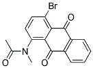 4-BROMO-1-(N-ACETYLMETHYLAMINO)ANTHRAQHINONE 结构式