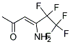 4-AMINO-5,5,6,6,6-PENTAFLUOROHEX-3-ENE-2-ONE 结构式