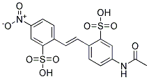 4-ACETAMIDO-4'-NITROSTILBENE-2,2'-DISULFONIC ACID 结构式