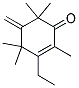 3-ETHYL-2,4,4,6,6-PENTAMETHYL-5-METHYLENE-CYCLOHEX-2-ENONE 结构式