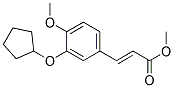 (E)-METHYL 3-(3-(CYCLOPENTYLOXY)-4-METHOXYPHENYL)ACRYLATE 结构式