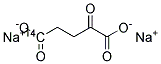 ALPHA-KETOGLUTARIC ACID-[5-14C] DISODIUM 结构式