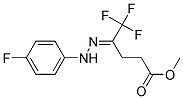 (E)-METHYL 5,5,5-TRIFLUORO-4-(2-(4-FLUOROPHENYL)HYDRAZONO)PENTANOATE 结构式