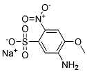 SODIUM 5-AMINO-4-METHOXY-2-NITROBENZENESULFONATE, TECH 结构式