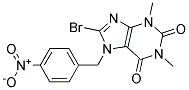 8-Bromo-1,3-dimethyl-7-(4-nitrobenzyl)-2,3,6,7-tetrahydro-1H-purine-2,6-dione, tech 结构式