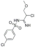 N1-(2-CHLORO-3-METHOXYPROPANIMIDOYL)-4-CHLOROBENZENE-1-SULFONAMIDE, TECH 结构式