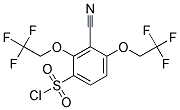 3-CYANO-2,4-BIS(2,2,2-TRIFLUOROETHOXY)BENZENESULFONYL CHLORIDE, TECH 结构式