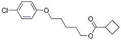 5-(4-CHLOROPHENOXY)PENTYL CYCLOBUTANE-1-CARBOXYLATE, TECH 结构式