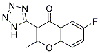 6-FLUORO-2-METHYL-3-(1H-TETRAZOL-5-YL)-4H-CHROMEN-4-ONE 结构式