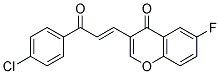 3-[(E)-3-(4-CHLOROPHENYL)-3-OXO-PROPENYL]-6-FLUORO-CHROMEN-4-ONE 结构式