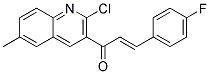 (E)-3-(2-CHLORO-6-METHYLQUINOLIN-3-YL)-1-(4-FLUORO-PHENYL)-PROPENONE 结构式