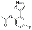 ACETIC ACID 4-FLUORO-2-ISOXAZOL-5-YL-PHENYL ESTER 结构式