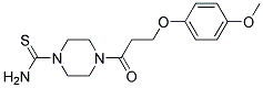 4-[3-(4-METHOXY-PHENOXY)-PROPIONYL]-PIPERAZINE-1-CARBOTHIOIC ACID AMIDE 结构式