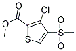 METHYL-3-CHLORO-4-METHYLSULFONYL-2-THIOPHENECARBOXYLATE 结构式