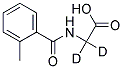 N-邻甲苯酸甘氨酸-D2 结构式