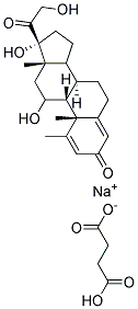 METHYLPREDNISOLONE HYDROGEN SUCCINATE SODIUM SALT 结构式