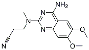 N-(4-AMINO-6,7-DIMETHOXYQUINAZOL-2-YL)-N-METHYL-2-CYANOETHYLAMINE 结构式