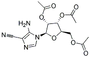5-Amino-1-(2',3',5'-tri-O-acetyl-β-D-ribofuranosyl)-imidazole-4-carbonitrile 结构式