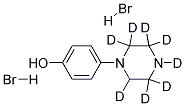 N-(4-HYDROXYPHENYL)PIPERAZINE-D8, DIHYDROBROMIDE 结构式