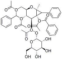 METHYL 4,6-DI-O-BENZYLIDENE-2-O-BENZOYL-3-O-(2,3,4,6-TETRA-O-ACETYL-B-D-GLUCOPYRANOSID)-A-D-GLUCOPYRANOSIDE 结构式