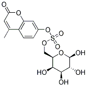 4-METHYLUMBELLIFERYL B-D-GALACTOPYRANOSIDE-6-SULFATE 结构式