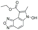 ETHYL 6-HYDROXY-7-METHYL-6H-1,2,5-OXADIAZOLO[3,4-E]INDOLE-8-CARBOXYLATE, 90+% 结构式