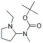 TERT-BUTYL (1-ETHYLPYRROLIDIN-2-YL)METHYLCARBAMAT 结构式