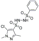 5-CHLORO-1,3-DIMETHYL-N'-(PHENYLSULPHONYL)-1H-PYRAZOLE-4-SULPHONOHYDRAZIDE 结构式