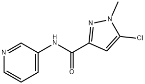 5-氯-1-甲基-N-(吡啶-3-基)-1H-吡唑-3-甲酰胺 结构式