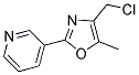 4-CHLOROMETHYL-5-METHYL-2-(PYRIDIN-3-YL)OXAZOL 结构式