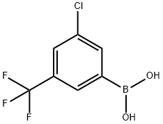 3-氯-5-三氟甲基苯硼酸 结构式