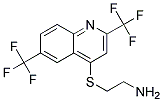 4-(2-Aminoethylthio)-2,6-bis(trifluoromethyl)quinolin 结构式