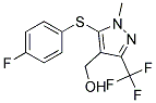 5-(4-FLUOROPHENYLTHIO)-4-(HYDROXYMETHYL)-1-METHYL-3-(TRIFLUOROMETHYL)-1H-PYRAZOL 结构式