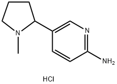 5-(1-甲基-吡咯烷-2-基)-吡啶-2-基胺二盐酸盐 结构式