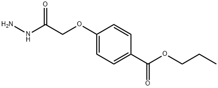 4-(2-肼基-2-氧代-乙氧基)苯甲酸丙酯 结构式