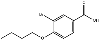 3-溴-4-丁氧基苯甲酸 结构式