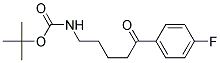 5-(N-BOC-氨基)-4`- 氟苯戊酮 结构式