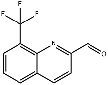 8-三氟甲基喹啉-2-甲醛 结构式
