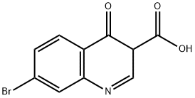 7-溴-3,4-二氢-4-羰基喹啉-3-羧酸 结构式