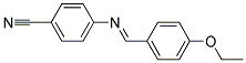 N-(4-乙氧基亚苄基)-4-氨基苄腈 结构式