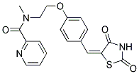 5-{4-[N-(METHYL-2-PYRIDINYLAMINO)ETHOXY]BENZYLIDENE}-2,4-THIAZOLIDINEDIONE  结构式