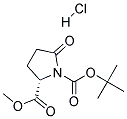BOC-L-Pyroglutamic acid methyl ester hydrochloride  结构式