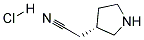 (S)-3-Pyrrolidineacetonitrile hydrochloride 结构式