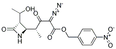 (3S,4R)-3-[(1r)-1-Hydroxyethyl]-4-[(1r)-1-Methyl-3-Diazo-3-P-Nitrobenzyloxycarbonyl-2-Oxo-Propyl]-Azetidine-2-One 结构式