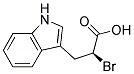 S-2-溴-3-吲哚基丙酸 结构式
