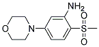 2-(Methylsulphonyl)-5-morpholin-4-ylaniline 结构式