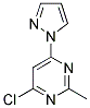 4-Chloro-2-methyl-6-(1H-pyrazol-1-yl)pyrimidine 结构式