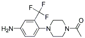 4-(4-Acetylpiperazin-1-yl)-3-(trifluoromethyl)aniline 结构式
