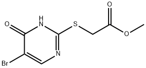 METHYL [(5-BROMO-4-HYDROXYPYRIMIDIN-2-YL)THIO]ACETATE 结构式