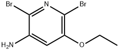 2,6-二溴-5-乙氧基-3-氨基吡啶 结构式